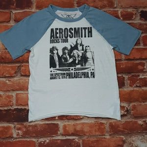 NWOT Aerosmith Baseball Raglan Tee size S